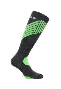 ZANIER - Skarpetki narciarskie Zanier Alpine Socks. Kolor: zielony, wielokolorowy, szary. Sport: narciarstwo