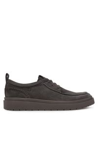 Clarks Półbuty Polden Moc 26183404 Szary. Kolor: szary. Materiał: zamsz, skóra