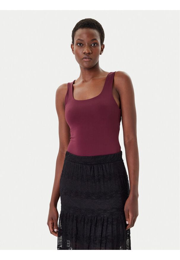 only - ONLY Top Lea 15278090 Fioletowy Regular Fit. Kolor: fioletowy. Materiał: syntetyk