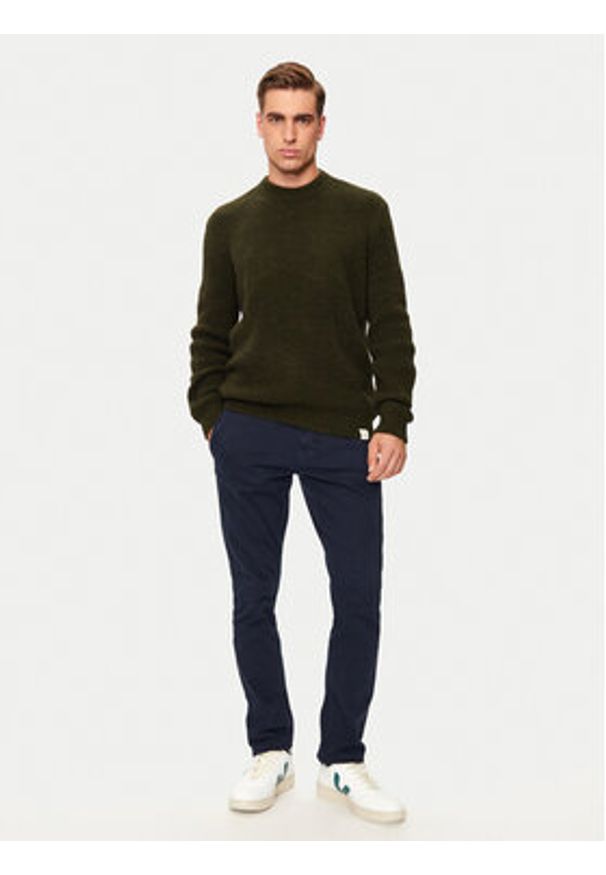 Mustang Sweter Emil C 1015801 Zielony Regular Fit. Kolor: zielony. Materiał: syntetyk