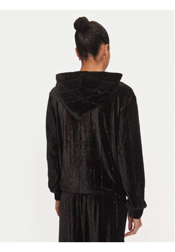 Fracomina Bluza FR24WT9006J461R9 Czarny Regular Fit. Kolor: czarny. Materiał: syntetyk