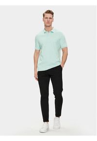 Calvin Klein Polo Smooth K10K111657 Zielony Slim Fit. Typ kołnierza: polo. Kolor: zielony. Materiał: bawełna