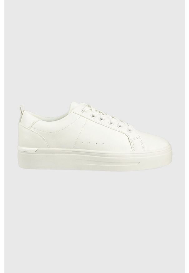 Aldo sneakersy MEADOW kolor biały. Nosek buta: okrągły. Zapięcie: sznurówki. Kolor: biały. Obcas: na platformie