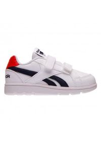 Buty do chodzenia niemowlęce Reebok Royal Prime. Zapięcie: rzepy. Kolor: biały. Materiał: materiał, syntetyk, tkanina. Szerokość cholewki: normalna. Model: Reebok Royal. Sport: turystyka piesza