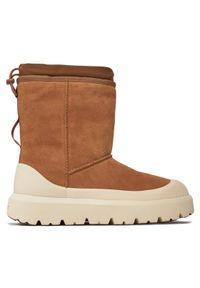 Ugg Śniegowce M Classic Short Weather Hybrid 1143992 Brązowy. Kolor: brązowy. Materiał: skóra