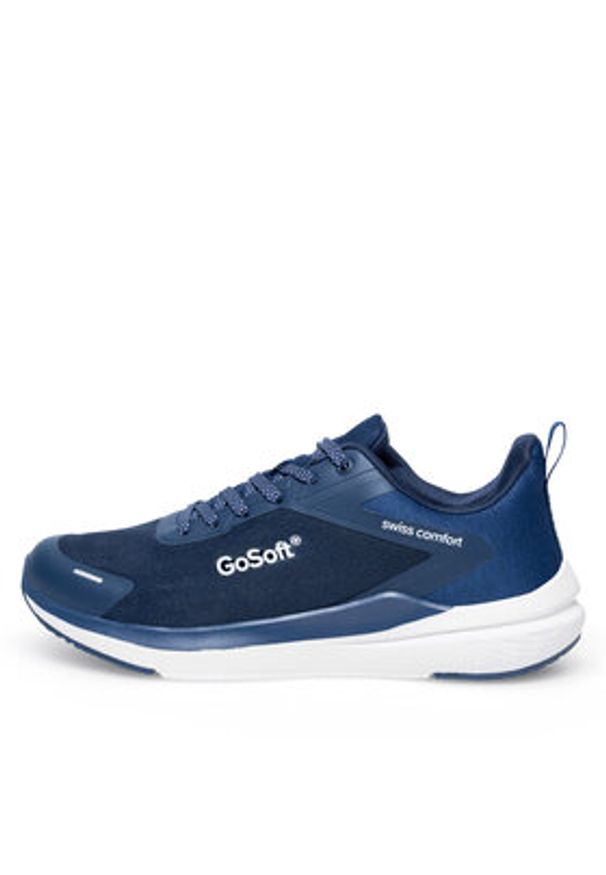 Go Soft Sneakersy MP-123 Granatowy. Kolor: niebieski. Materiał: materiał