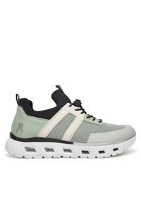Rieker Sneakersy M6061-52 Zielony. Kolor: zielony. Materiał: materiał