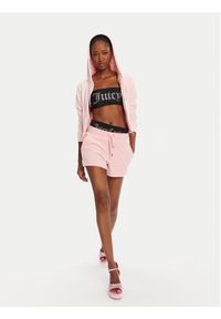 Juicy Couture Bluza Madison JCWA122001 Różowy Slim Fit. Kolor: różowy. Materiał: syntetyk #8