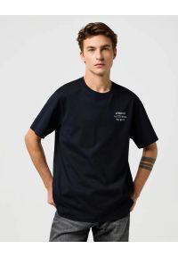 Wrangler - MESKA KOSZULKA WRANGLER EMBROIDERY TEE BLACK 112371489 #1