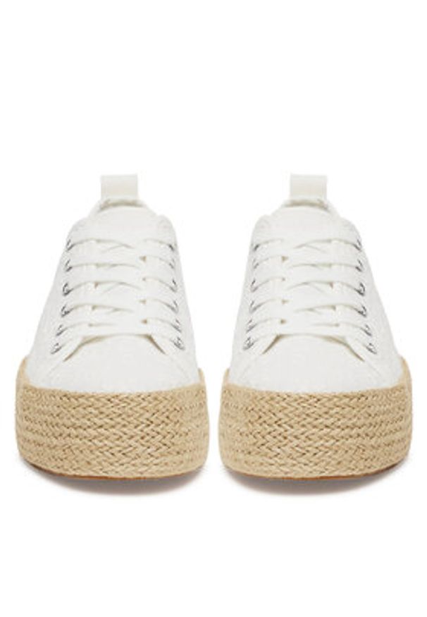 DeeZee Espadryle SH-053 Biały. Kolor: biały. Materiał: materiał