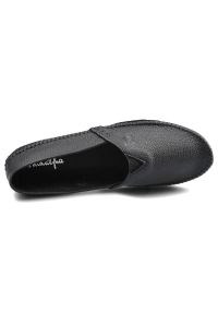 Czarne Baleriny Maciejka Damskie Skórzane Buty. Okazja: na co dzień. Kolor: czarny. Materiał: skóra. Szerokość cholewki: normalna. Styl: casual, klasyczny, elegancki #4