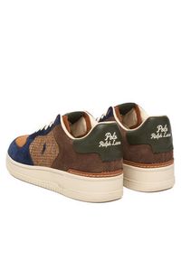 Polo Ralph Lauren Sneakersy Masters Court 809973703001 Brązowy. Kolor: brązowy. Materiał: skóra, zamsz #5