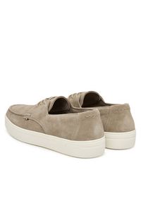 TOMMY HILFIGER - Tommy Hilfiger Półbuty Casual Suede Stitch Toe Hybrid FM0FM05707 Beżowy. Okazja: na co dzień. Kolor: beżowy. Materiał: skóra, zamsz. Styl: casual #5