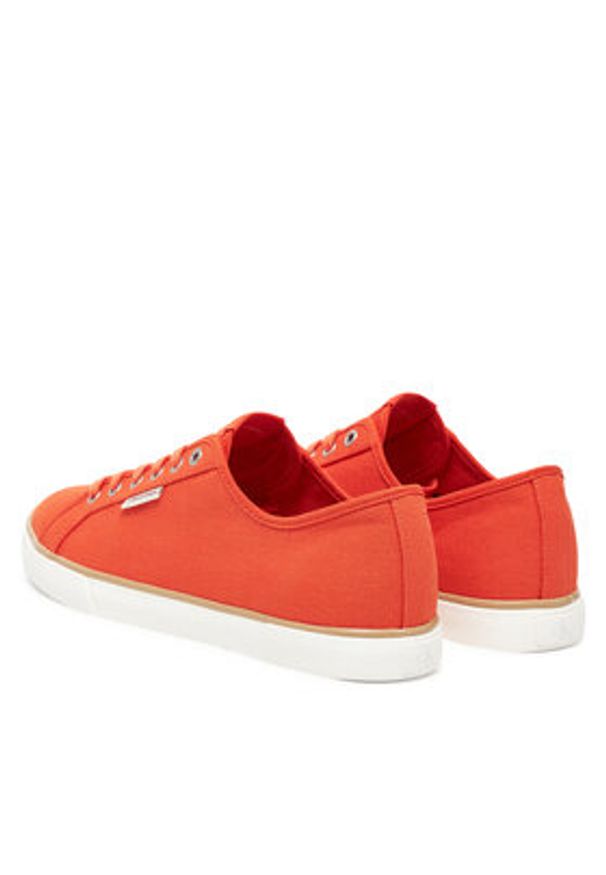 Calvin Klein Jeans Tenisówki Ess Vulc Low Mg Cv YM0YM01301 Pomarańczowy. Kolor: pomarańczowy. Materiał: materiał