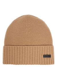 BOSS - Boss Czapka Fati 50495306 Beżowy. Kolor: beżowy. Materiał: wełna #1