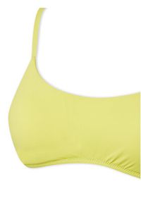 United Colors of Benetton - United Colors Of Benetton Góra od bikini 3P5H5R1MQ Żółty. Kolor: żółty. Materiał: syntetyk