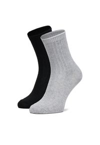 Nine West Zestaw 2 par wysokich skarpet damskich CEO_AS_NW_08_W_AW25 (2 PACK) Czarny. Kolor: czarny. Materiał: wiskoza, materiał