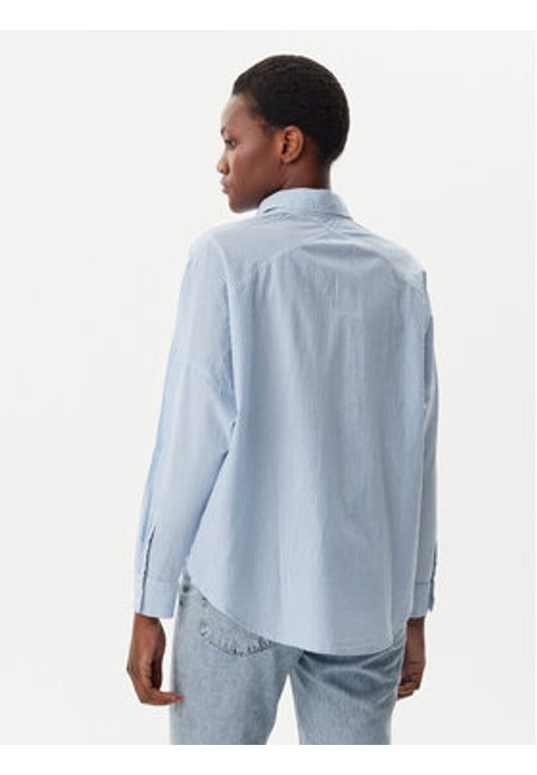Mustang Koszula Ruby 1016116 Niebieski Oversize. Kolor: niebieski. Materiał: bawełna