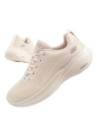 skechers - Buty sportowe sneakersy damskie Skechers Bobs Infinity. Okazja: na co dzień, na spacer. Kolor: beżowy. Model: Skechers Sport. Sport: turystyka piesza