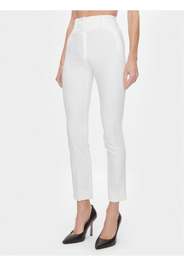Marciano Guess Spodnie materiałowe 3BGB28 7046A Biały Regular Fit. Kolor: biały. Materiał: syntetyk