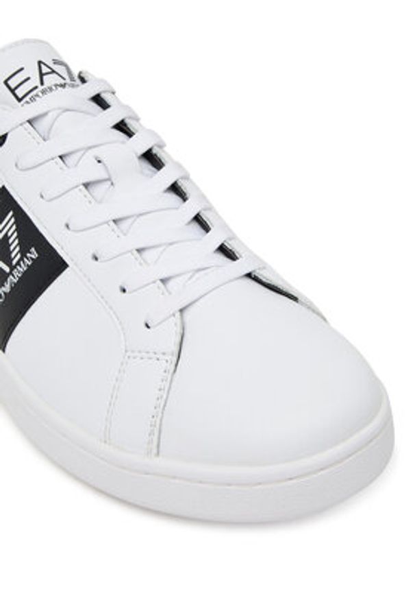 EA7 Emporio Armani Sneakersy 7X000332 AF10848 MZ021 Biały. Kolor: biały. Materiał: skóra