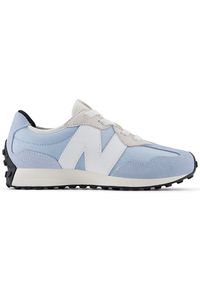 Buty dziecięce New Balance PH327BS – niebieskie. Okazja: na co dzień. Kolor: niebieski. Materiał: guma, syntetyk, materiał. Szerokość cholewki: normalna