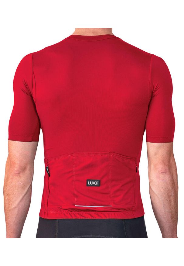 LUXA - Koszulka Kolarska Supreme. Kolor: czerwony. Materiał: elastan, poliamid. Sport: kolarstwo