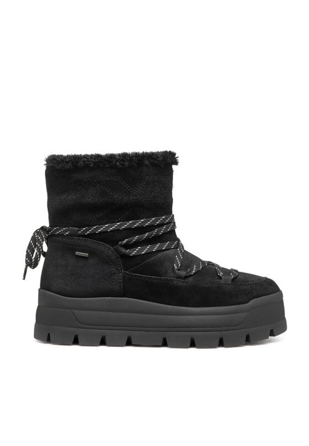 Geox Śniegowce D Spherica Ec7.1 B A D46WSA 00022 C9999 Czarny. Kolor: czarny. Materiał: skóra, zamsz