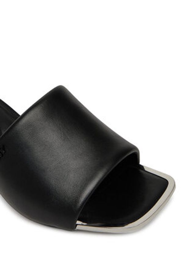 DKNY Klapki Kelley K1599369 Czarny. Kolor: czarny. Materiał: skóra