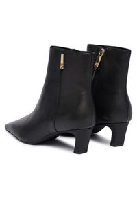TOMMY HILFIGER - Tommy Hilfiger Botki Th Square Toe Kitten Bootie FW0FW08768 Czarny. Kolor: czarny. Materiał: skóra #3
