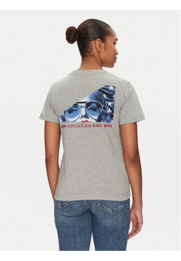Guess T-Shirt W5RI04 I3Z14 Szary Regular Fit. Kolor: szary. Materiał: bawełna