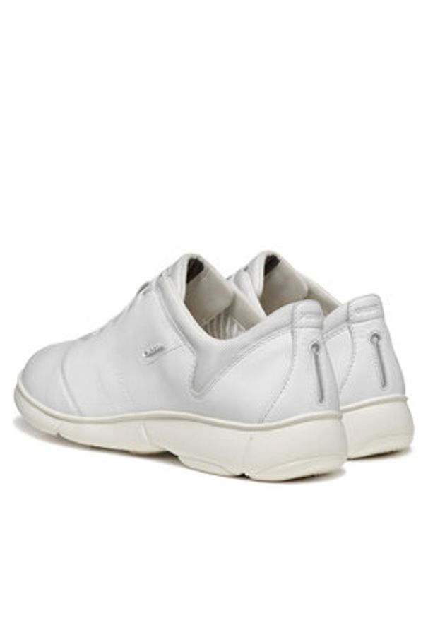 Geox Sneakersy D Nebula 2.0 D45VUC 08514 C1001 Biały. Kolor: biały. Materiał: skóra