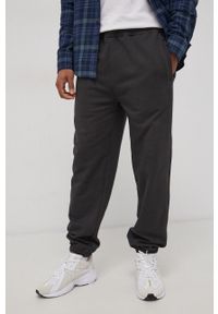 Lee Spodnie bawełniane męskie kolor szary gładkie. Kolor: szary. Materiał: bawełna. Wzór: gładki