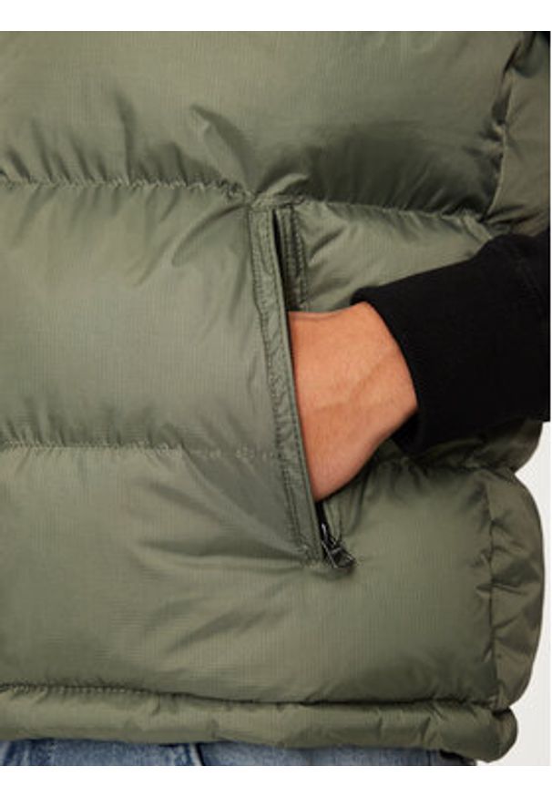 Schott NYC Bezrękawnik UTAHV Zielony Regular Fit. Kolor: zielony. Materiał: syntetyk. Długość rękawa: bez rękawów