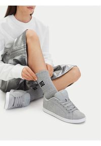DC Shoes Sneakersy EO-COURT GRAFFIK SD DC02222025 Szary. Kolor: szary. Materiał: skóra, zamsz #1