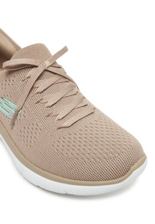 skechers - Skechers Sneakersy Summits-New Daily 150263/TPE Beżowy. Kolor: beżowy. Materiał: materiał
