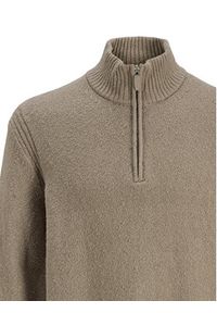 Jack & Jones Sweter Point 12287316 Beżowy Relaxed Fit. Kolor: beżowy. Materiał: bawełna #2