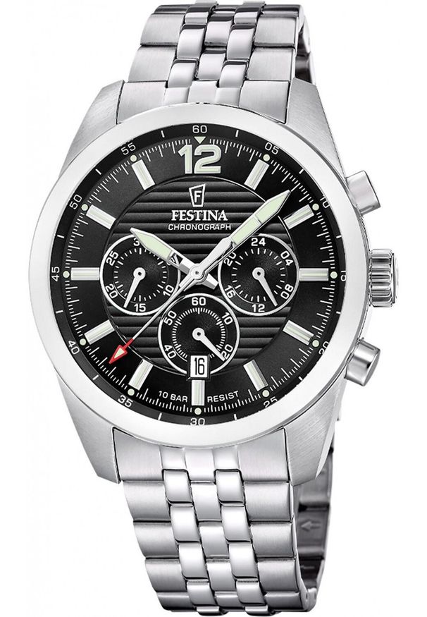 Zegarek męski Festina F20742-3 srebrny. Kolor: srebrny