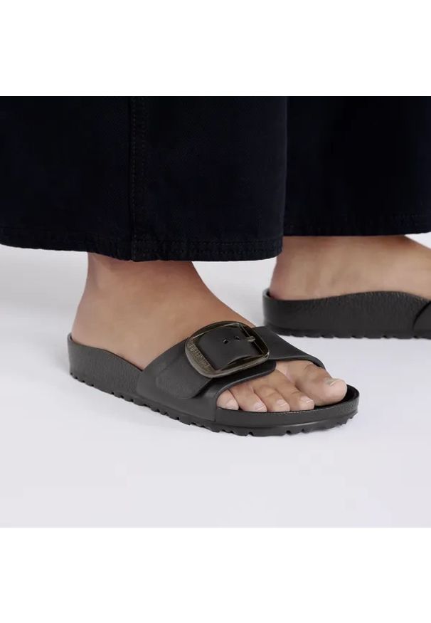Birkenstock - Klapki damskie BIRKENSTOCK Madrid Big Buckle EVA Black. Okazja: na co dzień, na plażę. Kolor: czarny. Sezon: lato. Styl: casual, elegancki