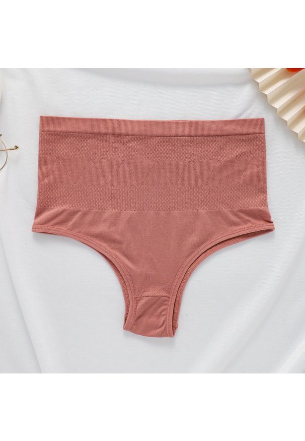 Intica - Majtki modelujące z wysokim stanem dla lepszego kształtu sylwetki Gritje. Stan: podwyższony. Kolor: beżowy. Materiał: materiał