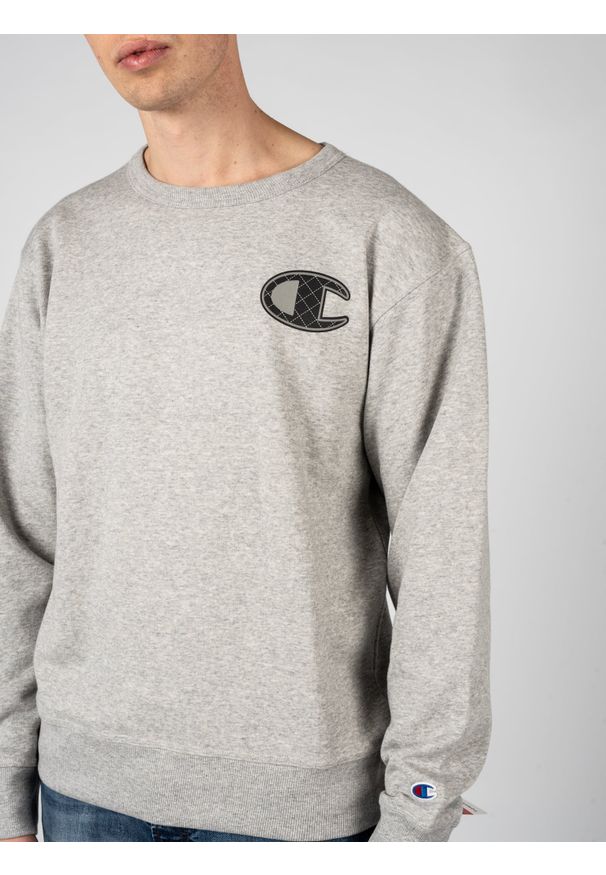 Champion Bluza "C-Neck" | HBGF88H586N8A | Mężczyzna | Szary. Okazja: na co dzień. Kolor: szary. Materiał: bawełna, poliester. Styl: casual