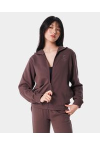 Rozpinana bluza sportowa dla kobiet Carpatree Varsity Chic. Kolor: brązowy. Sport: fitness