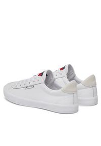 Tommy Jeans Sneakersy Th Central Cc And Coin Biały. Kolor: biały. Materiał: skóra
