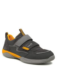 Sneakersy Superfit 1-006388-2000 D Grau/Orange. Kolor: szary. Materiał: welur, skóra #1