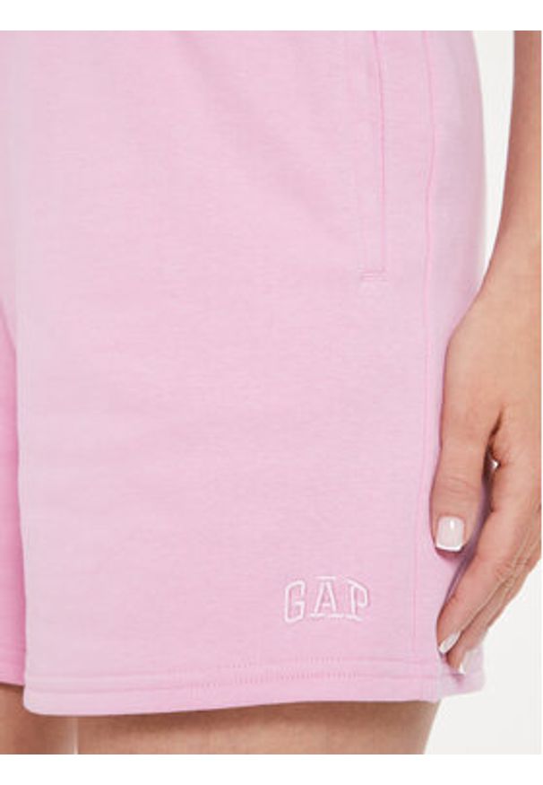 GAP - Gap Szorty sportowe 870978-00 Różowy Regular Fit. Kolor: różowy. Materiał: bawełna