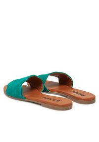 Pieces Klapki 17156838 Zielony. Kolor: zielony. Materiał: skóra #2