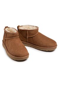 Ugg Śniegowce W Classic Ultra Mini 1116109 Brązowy. Kolor: brązowy. Materiał: skóra #6