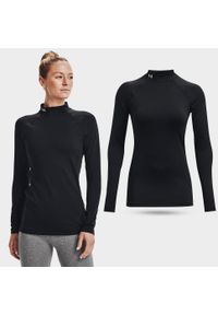 Koszulka termiczna damska Under Armour ColdGear Authentics golf. Typ kołnierza: golf. Kolor: czarny. Długość rękawa: długi rękaw
