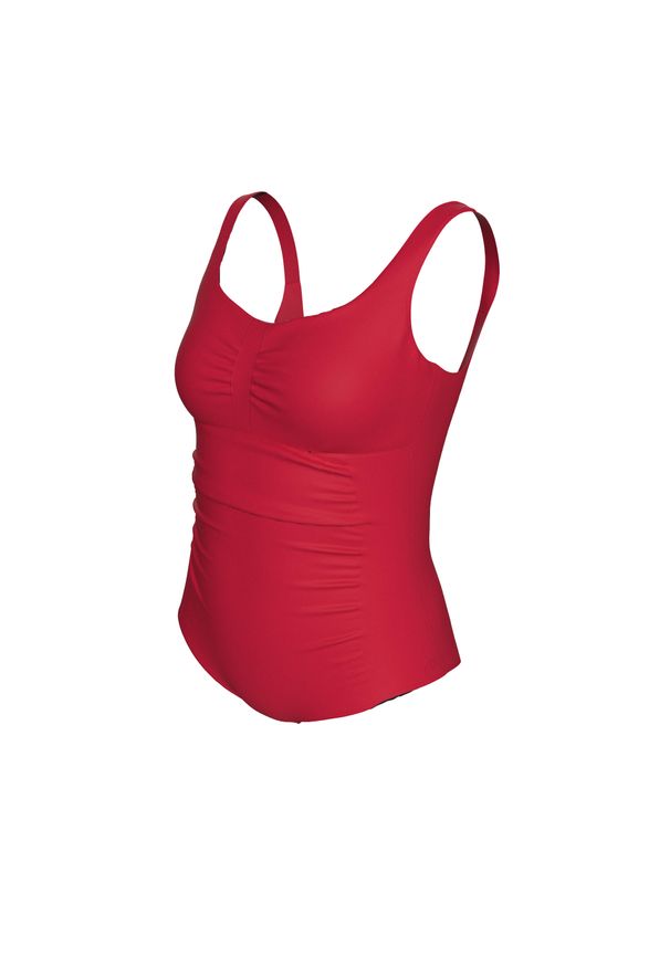 Decathlon - Strój jednoczęściowy pływacki damski Nabaiji Mary. Kolor: czerwony