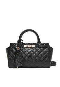 Guess Torebka Idra HWGG81 57050 Czarny. Kolor: czarny. Materiał: skórzane